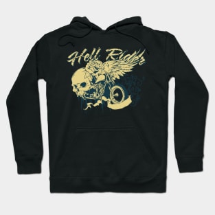 skull with motorbike Hoodie